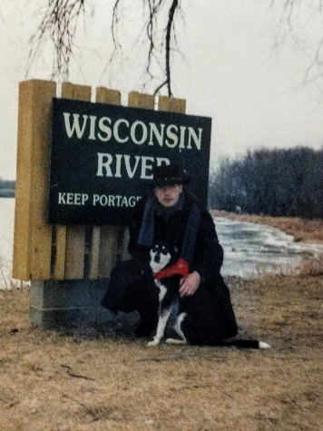 John Richard Hewitt Wisonsin with Mable the Dog.