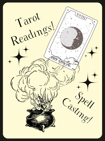 John Richard Hewitt tarot and spellcasting vintage advert